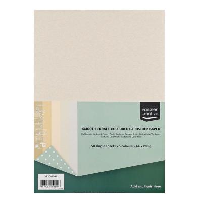 Vaessen Creative Kraftgetönter Cardstock (glatt)